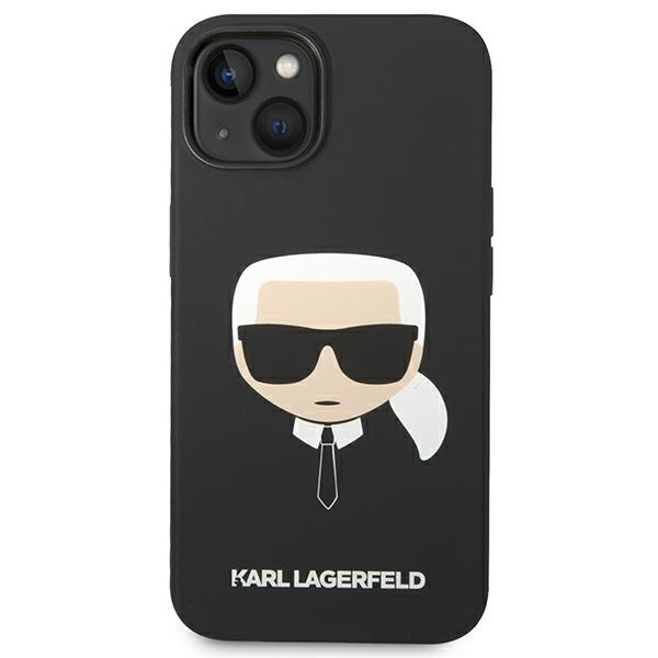 Etui KARL LAGERFELD Apple iPhone 14 Plus Silicone Karl`s Head Czarny Hardcase